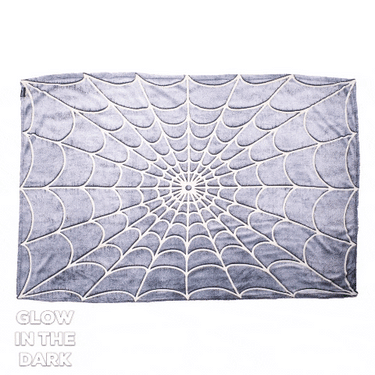 Spiderweb Glow In The Dark Throw Blanket - Kreepsville